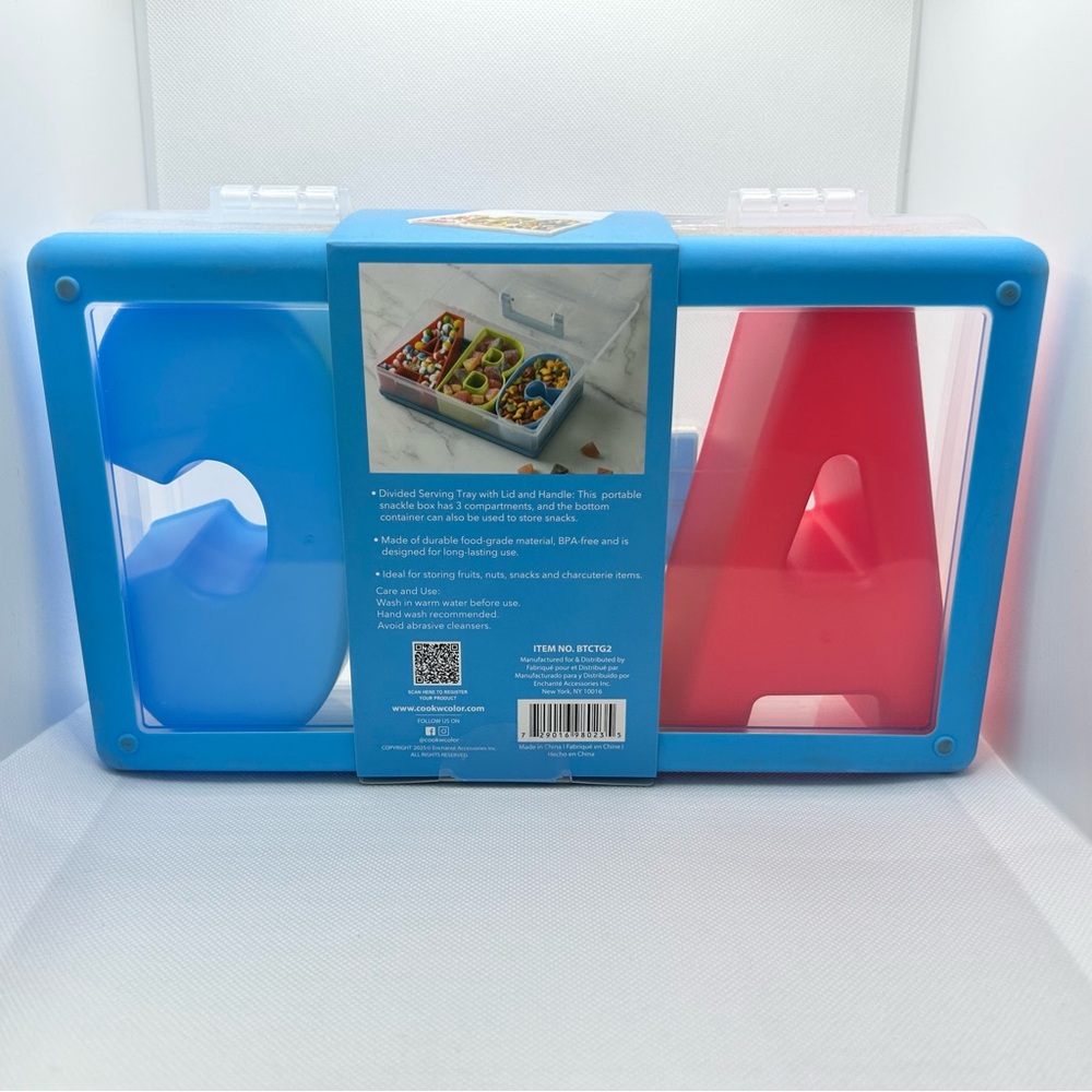 CWC ABC On-The-Go Snack Box 3 Compartments New - Picture 4 of 5